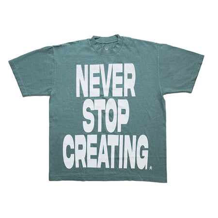 Never Stop Creating Tee - Atlantic Green