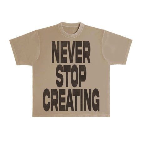 Never Stop Creating Tee - Mushroom