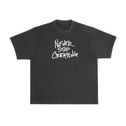 Never Stop Skull Tee - Black